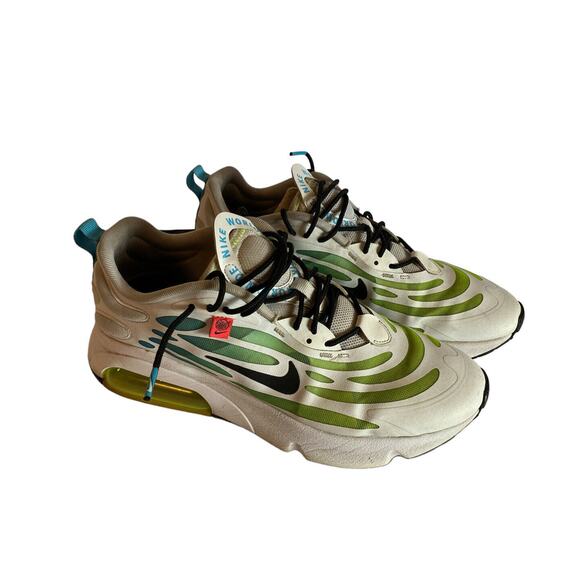 Nike Air Max Exosense SE White Black Volt Blue Fury CV3016-100 Men's Size 10.5 - Picture 2 of 8